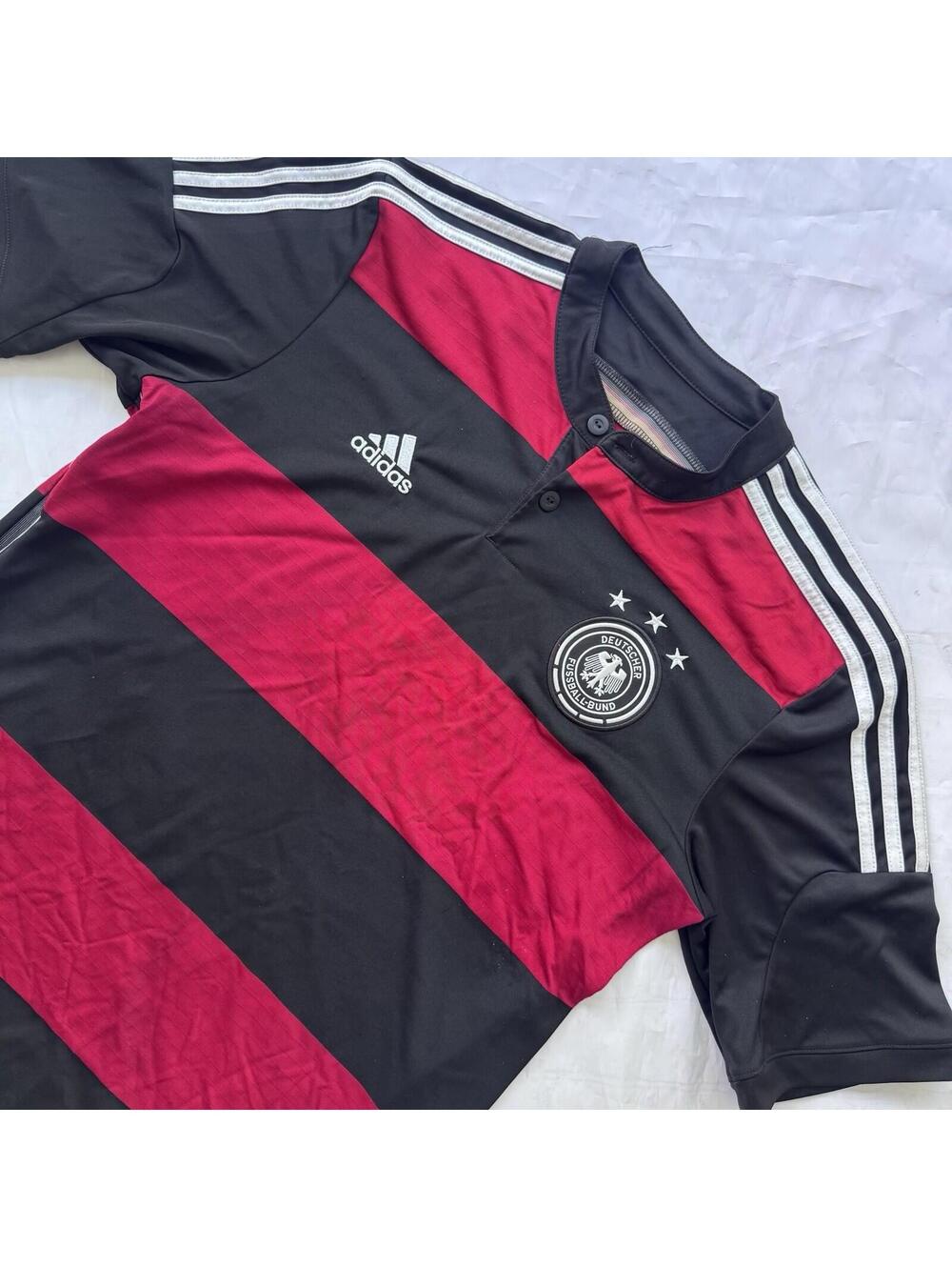 Adidas Germany DFB Soccer Jersey Men’s Medium Black Red ClimaCool 3 Star Nations
